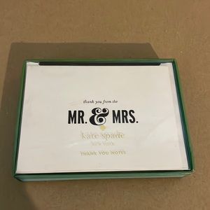 Kate Spade Thank you notes Mr. & Mrs.